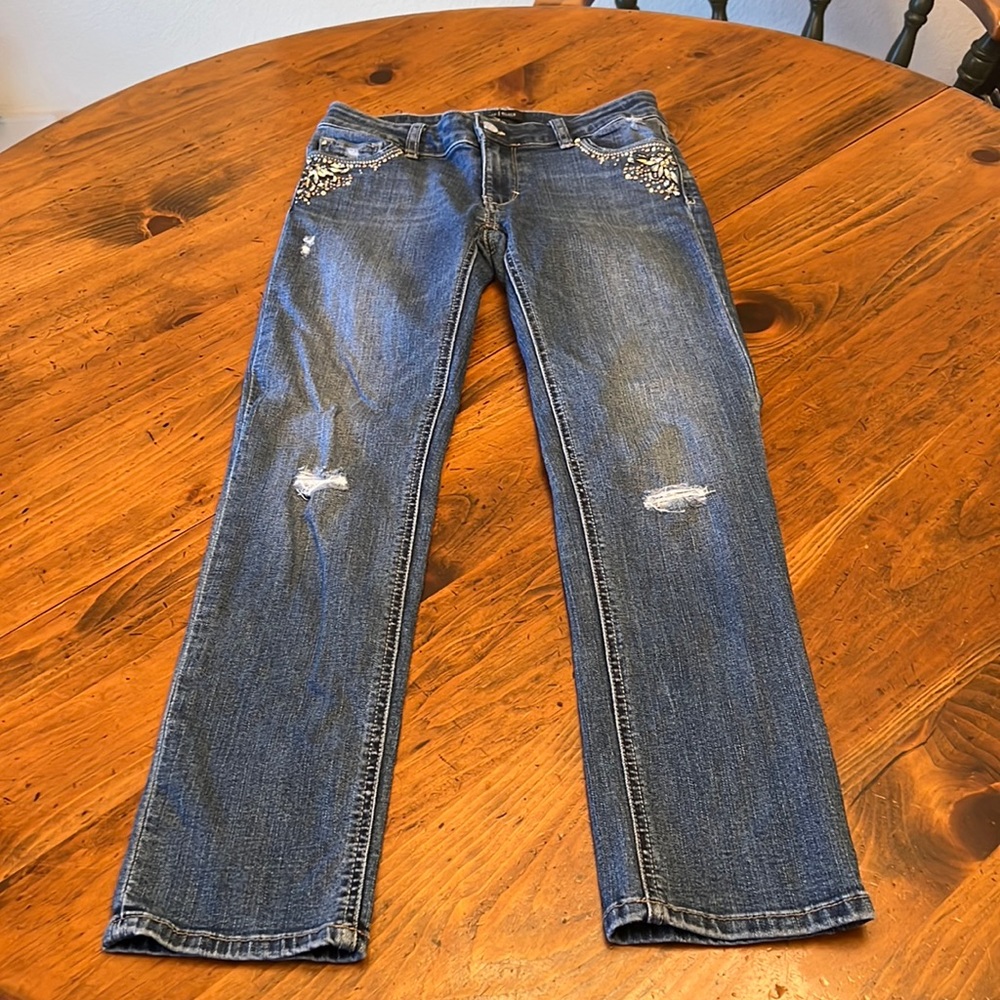 WHBM White House Black Market Slim Crop Jeans Size 0